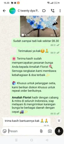 Testimonial Standing Flower jepara